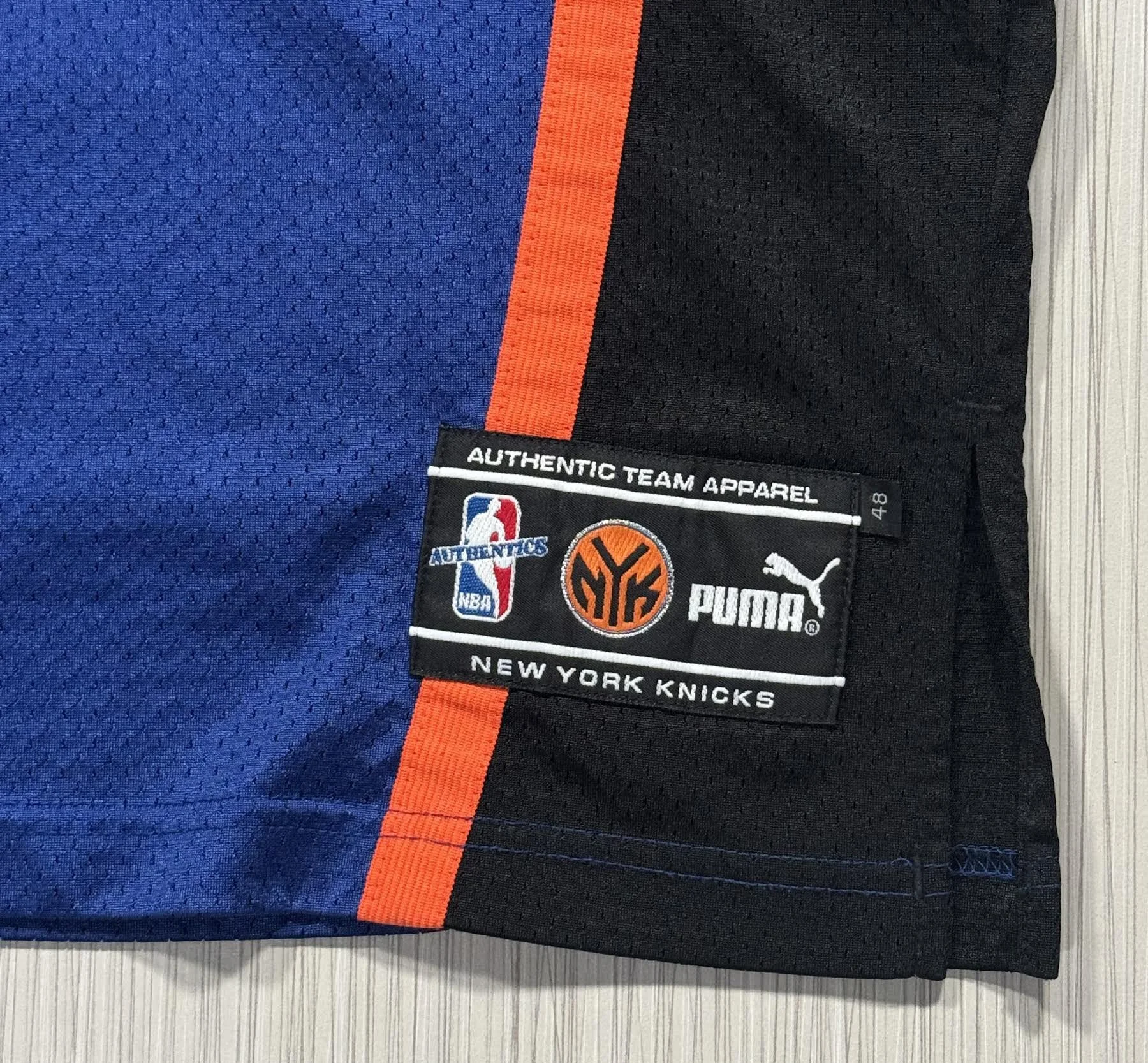 Vintage Puma New York Knicks Allan Houston Authentic Jersey (Size
